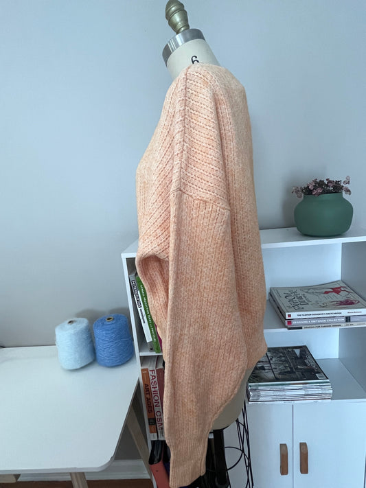 Light orange crewneck sweater