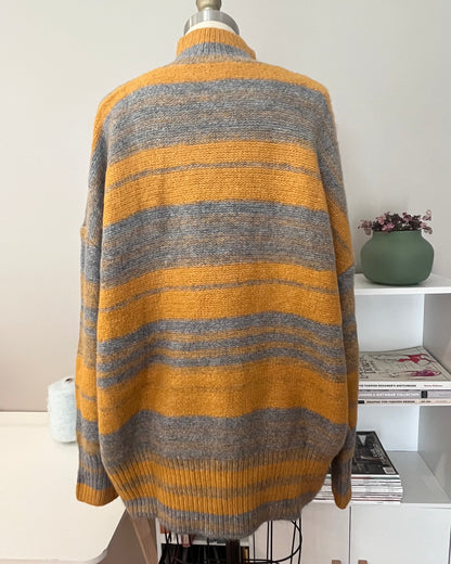 Striped Turtleneck Sweater