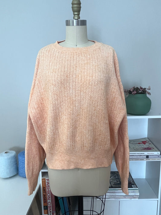 Light orange crewneck sweater