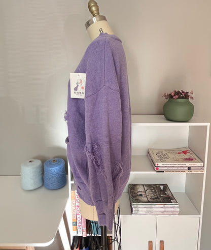 V-neck Lavender sweater
