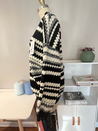 Striped crewneck sweater