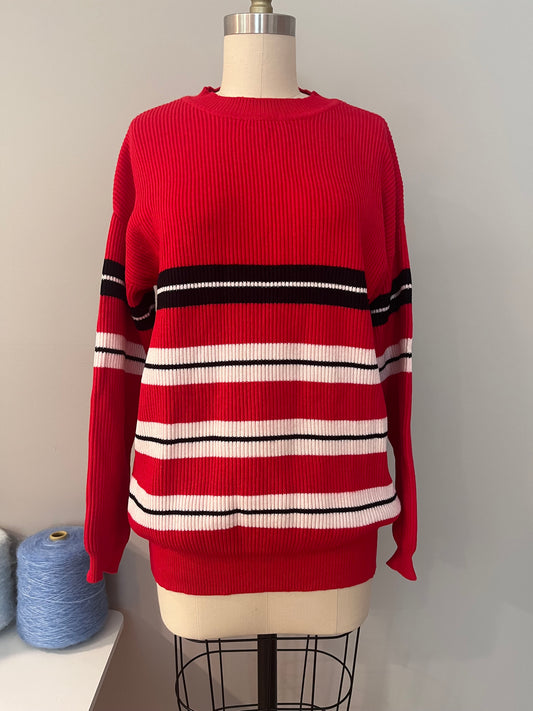 Red striped sweater
