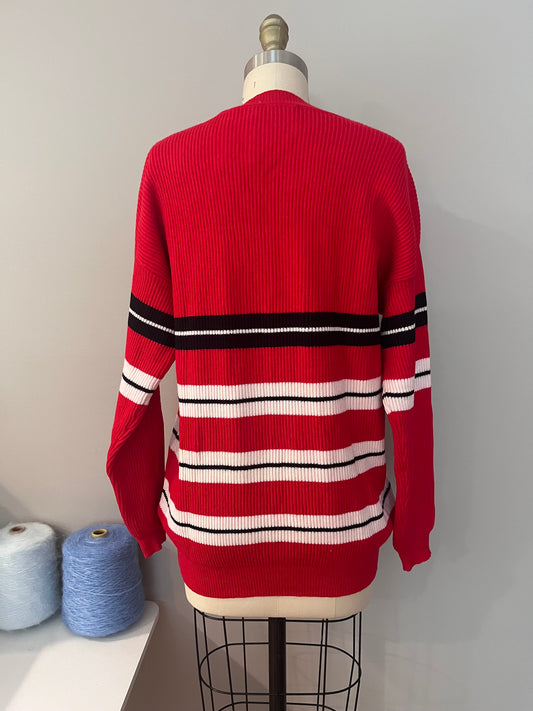Red striped sweater