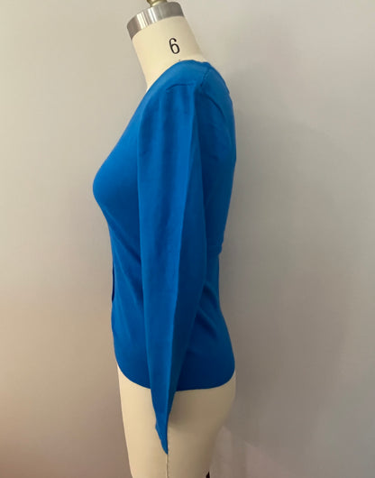 Cobalt blue classic cardigan