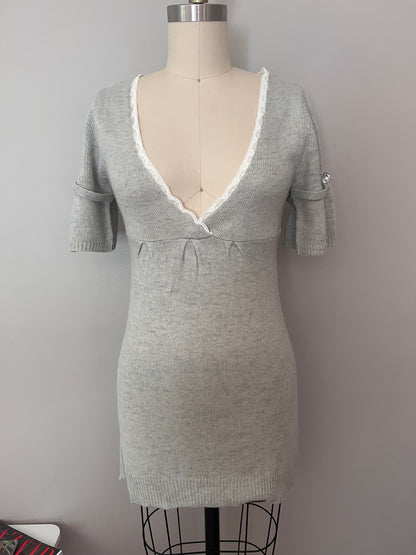 Soft grey mini dress