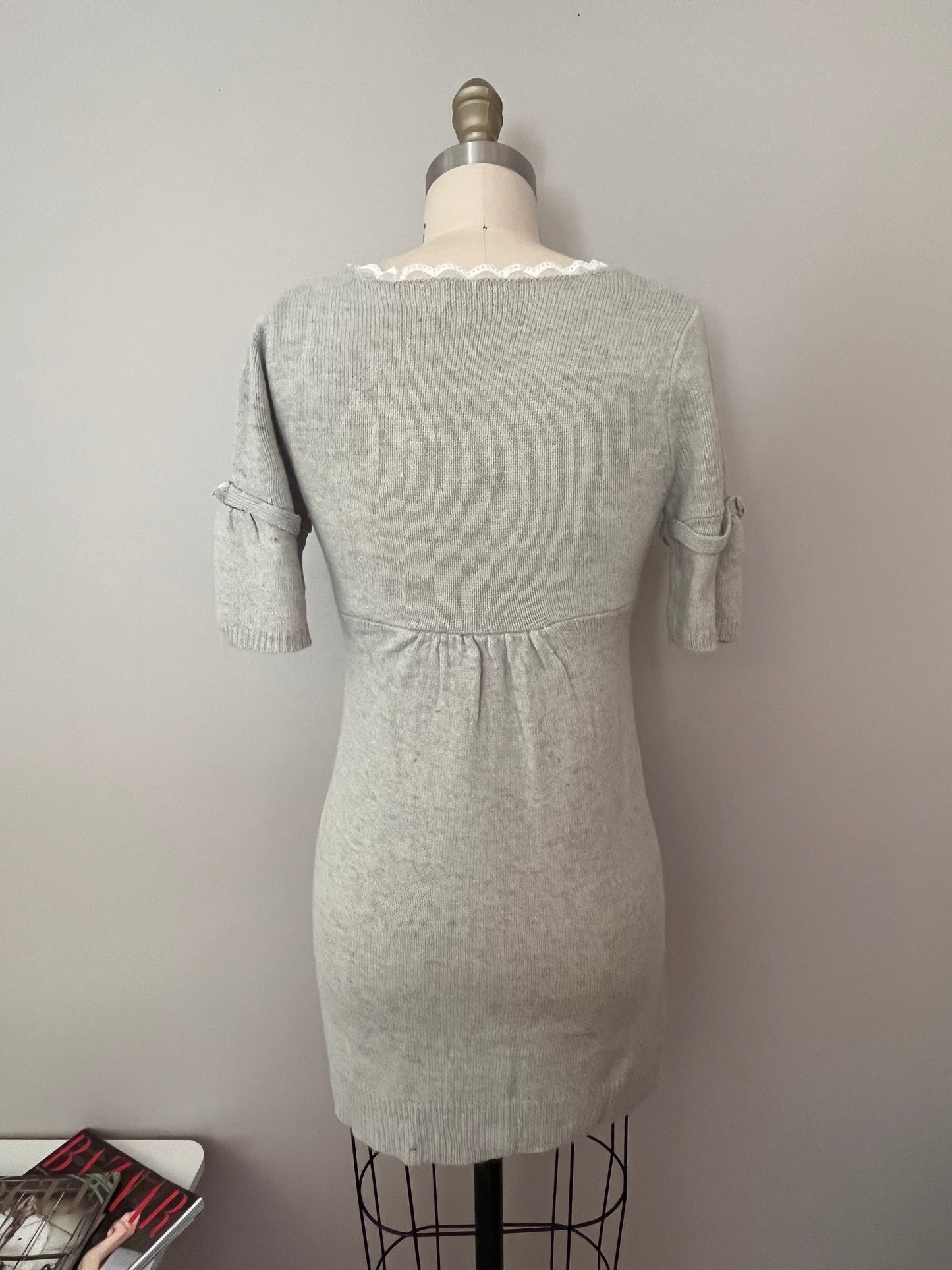 Soft grey mini dress