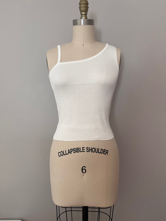 single strap knit tank