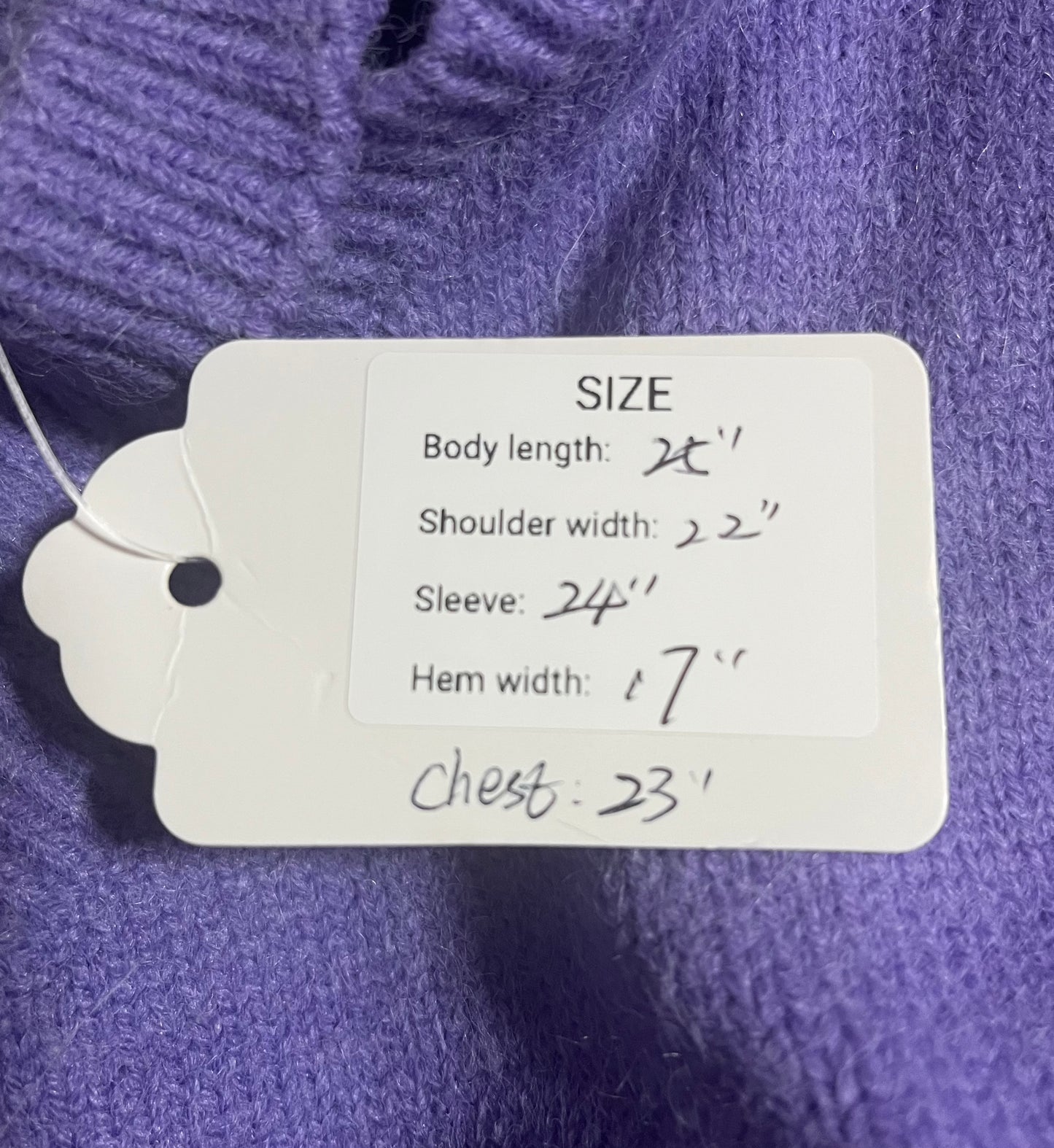 V-neck Lavender sweater