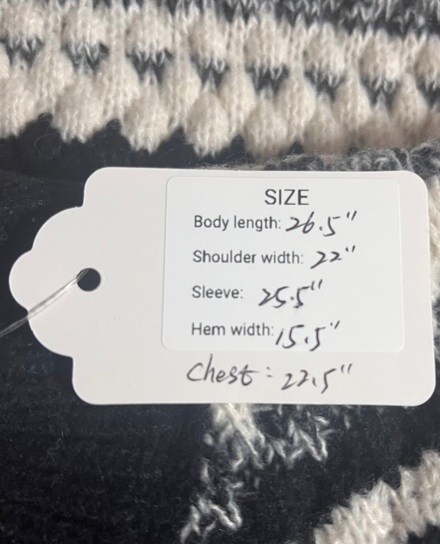 Striped crewneck sweater