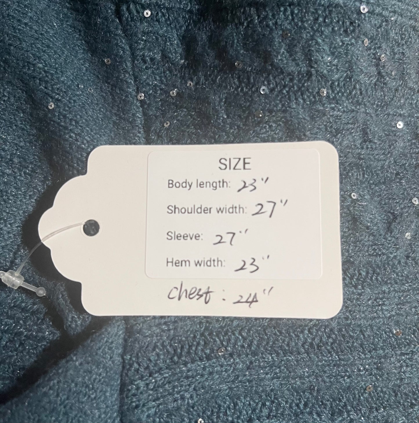 Shimmer cable knit hoodie sweater