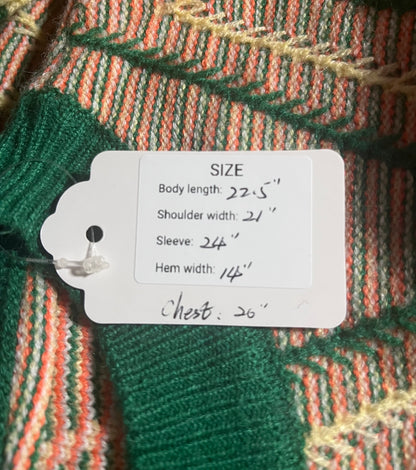 Retro Geo diamond knit sweater