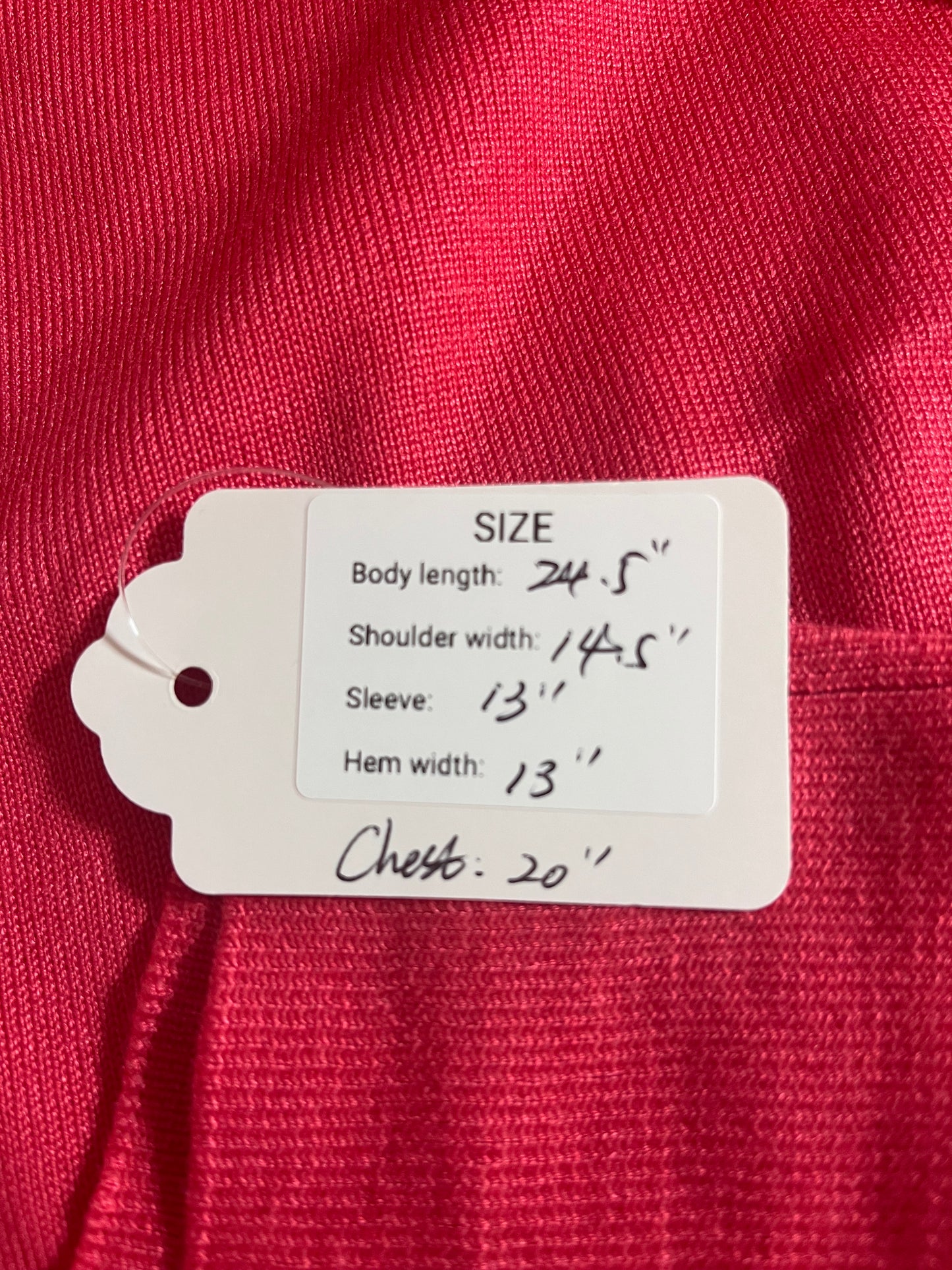 Cherry red puff sleeve top