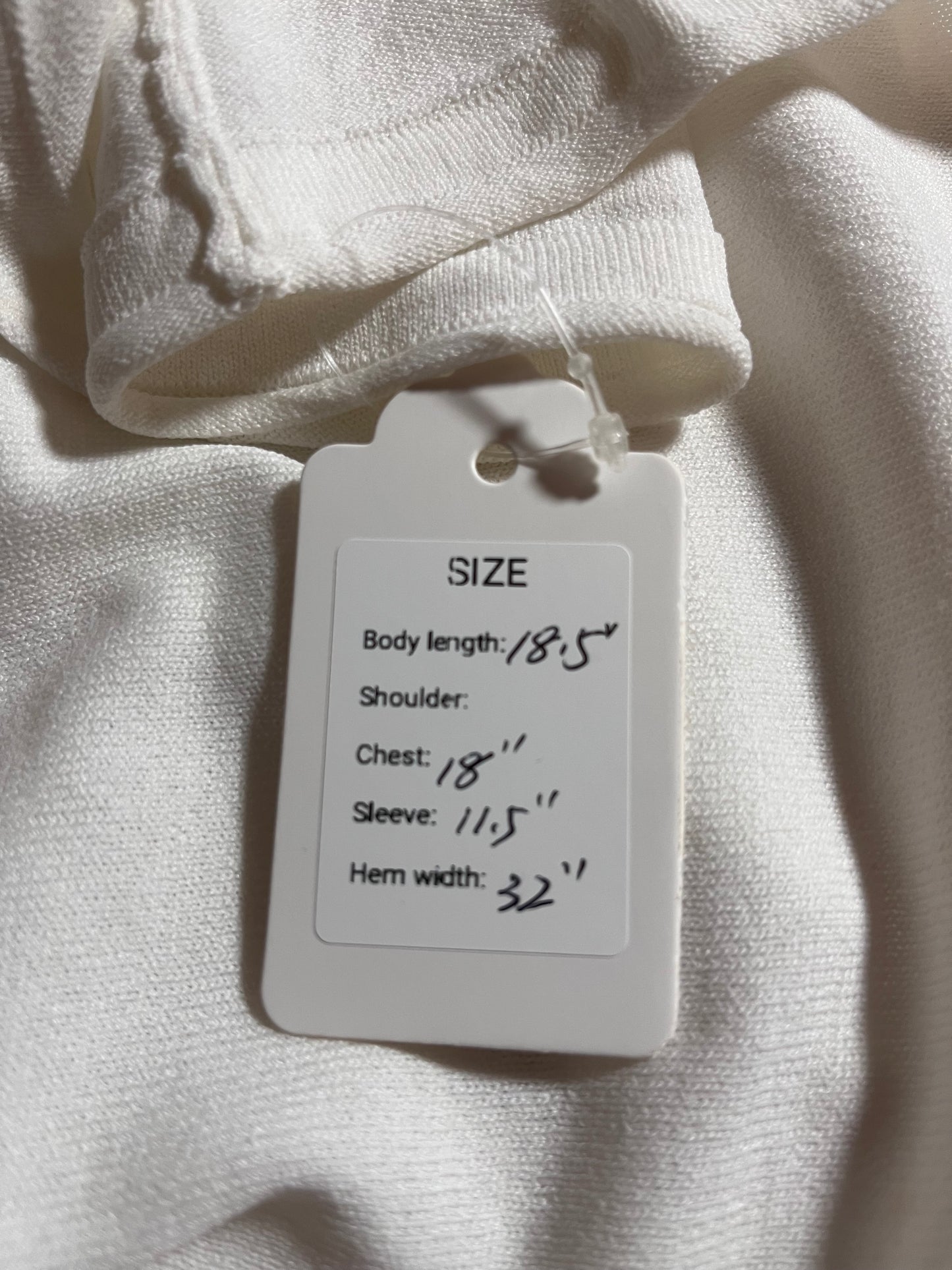 Flare three-quarter sleeve top