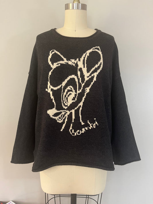 Charcoal Fawn Pullover