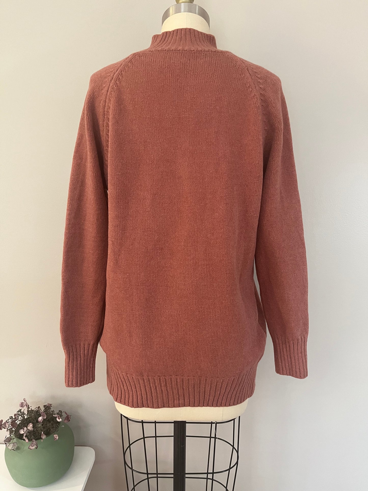 Cable Mock neck Sweater