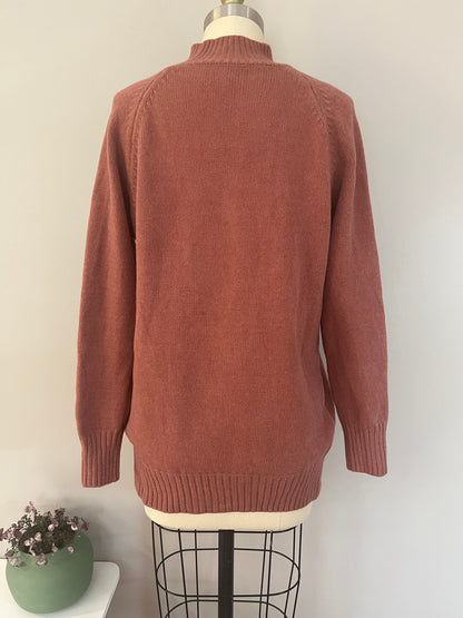 Cable Mock neck Sweater